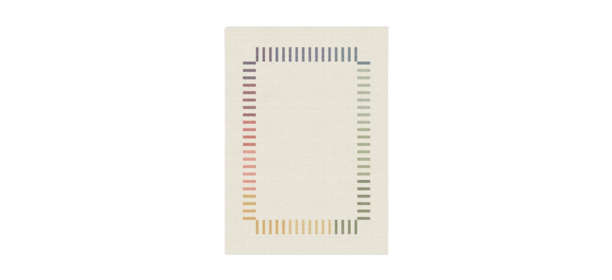 The Home Edit Marlowe Ivory Rainbow Rug on white background