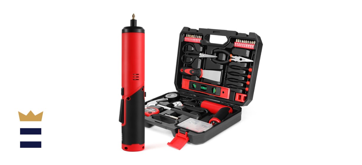 PROSTORMER 57PCS 4V Cordless Screwdriver Household Tool Kit