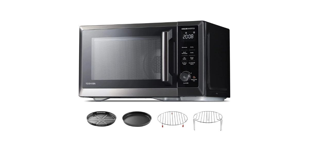 TOSHIBA 7-in-1 Countertop Microwave Oven Air Fryer Combo