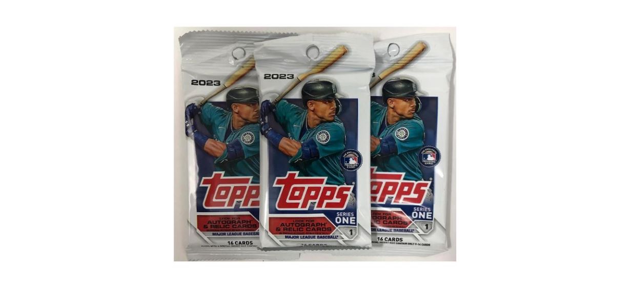 3 packs of Topps brand MLB baseball cards