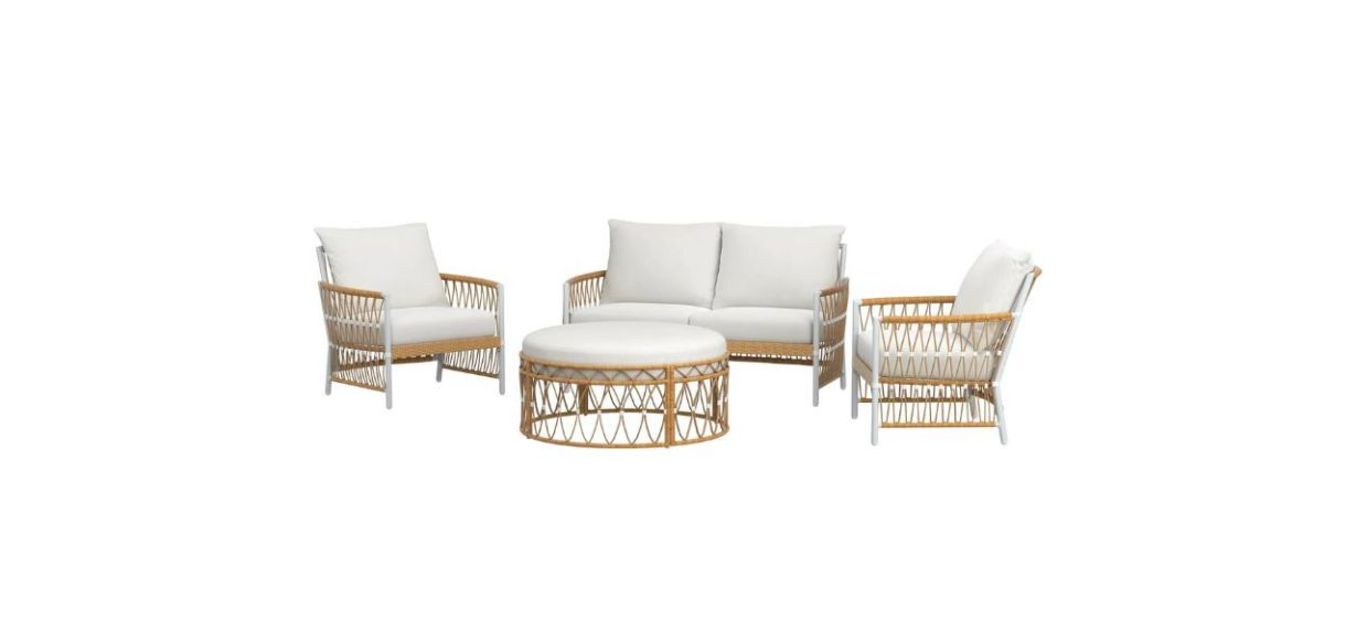 Better Homes and Gardens Lilah Loveseat and Ottoman Better Homes and Gardens Lilah Loveseat and Ottoman