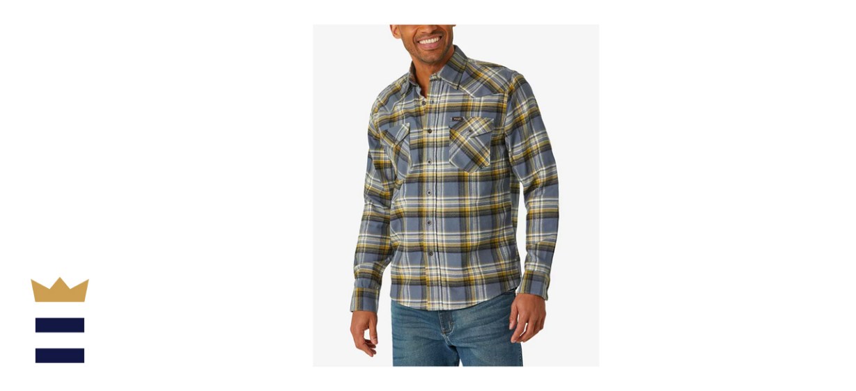 Wrangler Long Sleeve Flannel Woven Shirt