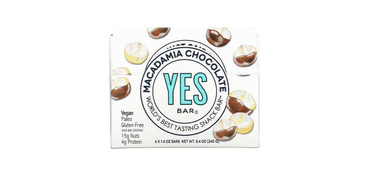 Yes Bar Macadamia Chocolate Snack Bars