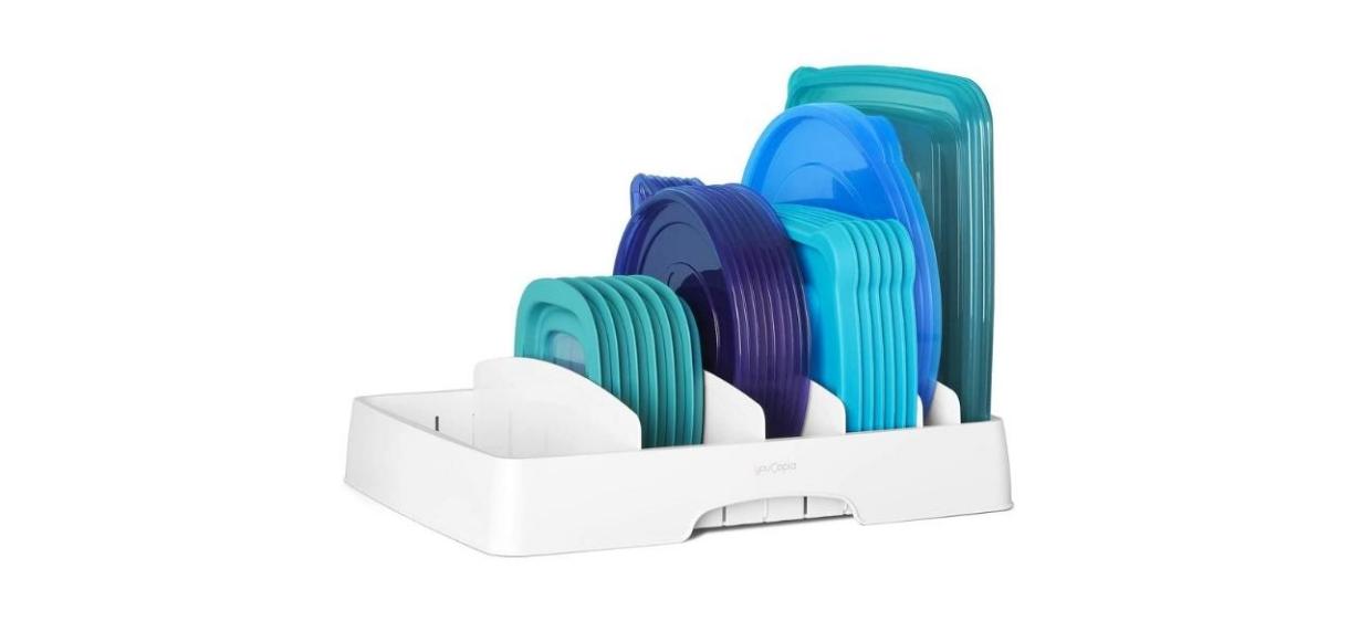 Youcopia Storalid Food Container Lid Organizer