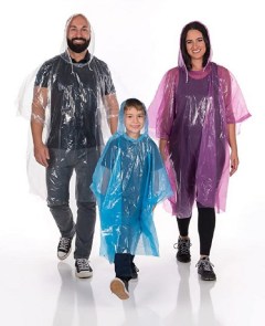 Clear Harbour Rain Poncho Family Pack (10 pack)