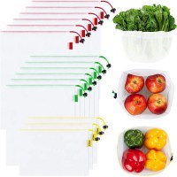 Ecowaare Set of 15 Reusable Mesh Produce Bags