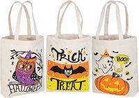 JOYIN 3 Large Halloween Tote Bags