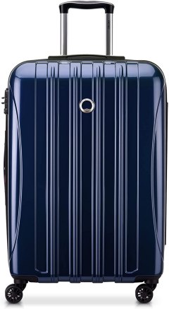 Delsey Paris Helium Aero Hardside Expandable Luggage with Spinner Wheels, Checked-Medium 25 Inch