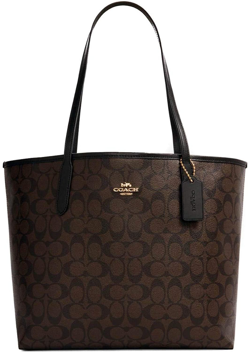 Coach City Tote In Signature Canvas