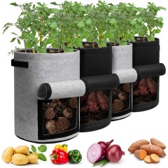 Homyhoo  Potato Grow Bags with Harvest Window