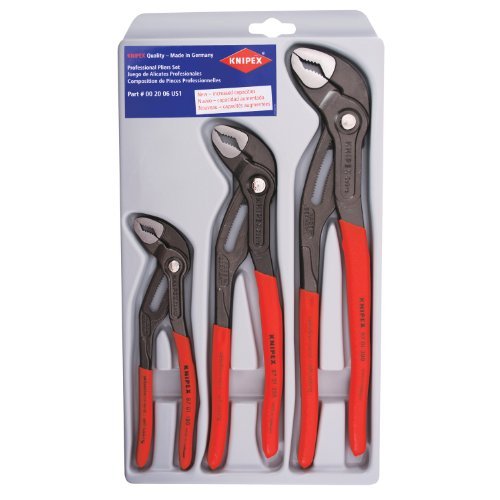 KNIPEX Tools Cobra Pliers 7, 10, and 12&quot; Set