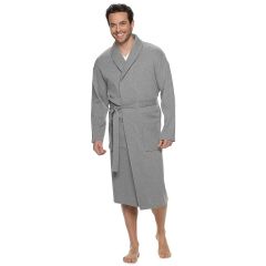 Croft & Barrow Waffle-Weave Shawl-Collar Robe