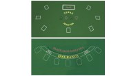 Da Vinci 2-Sided Texas Holdem & Blackjack Casino Felt Layout