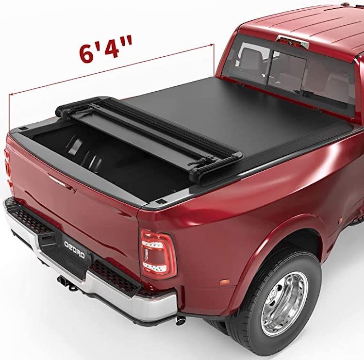 OEDRO Soft Quad Fold Truck Bed Tonneau Cover