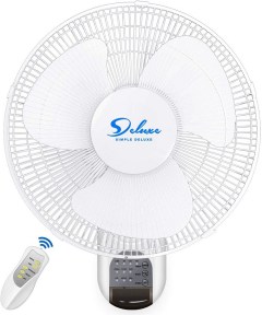 Simple Deluxe Digital Household Wall Mount Fan