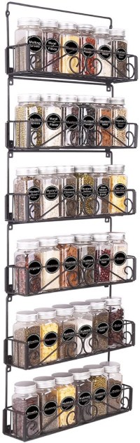 SWOMMOLY Wall Mount Spice Rack Organizer