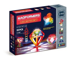 Magformers Light Show 55-Piece Magnetic Construction Set