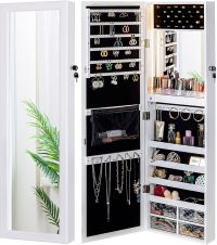 Luxfurni Mirror Jewelry Cabinet