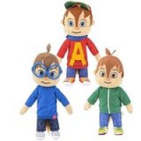 Alvin and the Chipmunks 8.5" Plush Set - Alvin, Simon, and Theodore