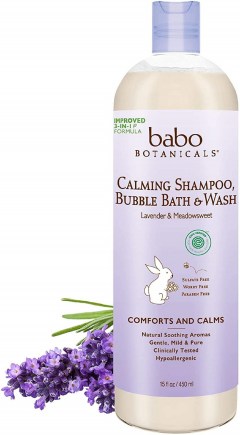 Babo Botanicals Calming Shampoo, Bubble Bath, and Body Wash