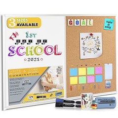 Besso Boards White Board and Cork Board Combination (36 Inch by 24 Inch)