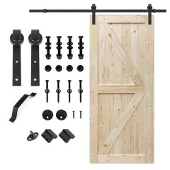 S&Z Tophand Barn Door with Hardware Kit