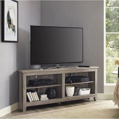 Walker Edison Maxwell Classic 2-Shelf Corner TV Stand