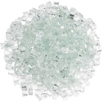 American Fireglass Clear Fire Glass, 10 lbs, 1/2 inch