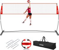 SPOYNAL Portable Volleyball Net Set