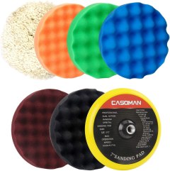 CASOMAN 7" Buffing and Polishing Pad Kit