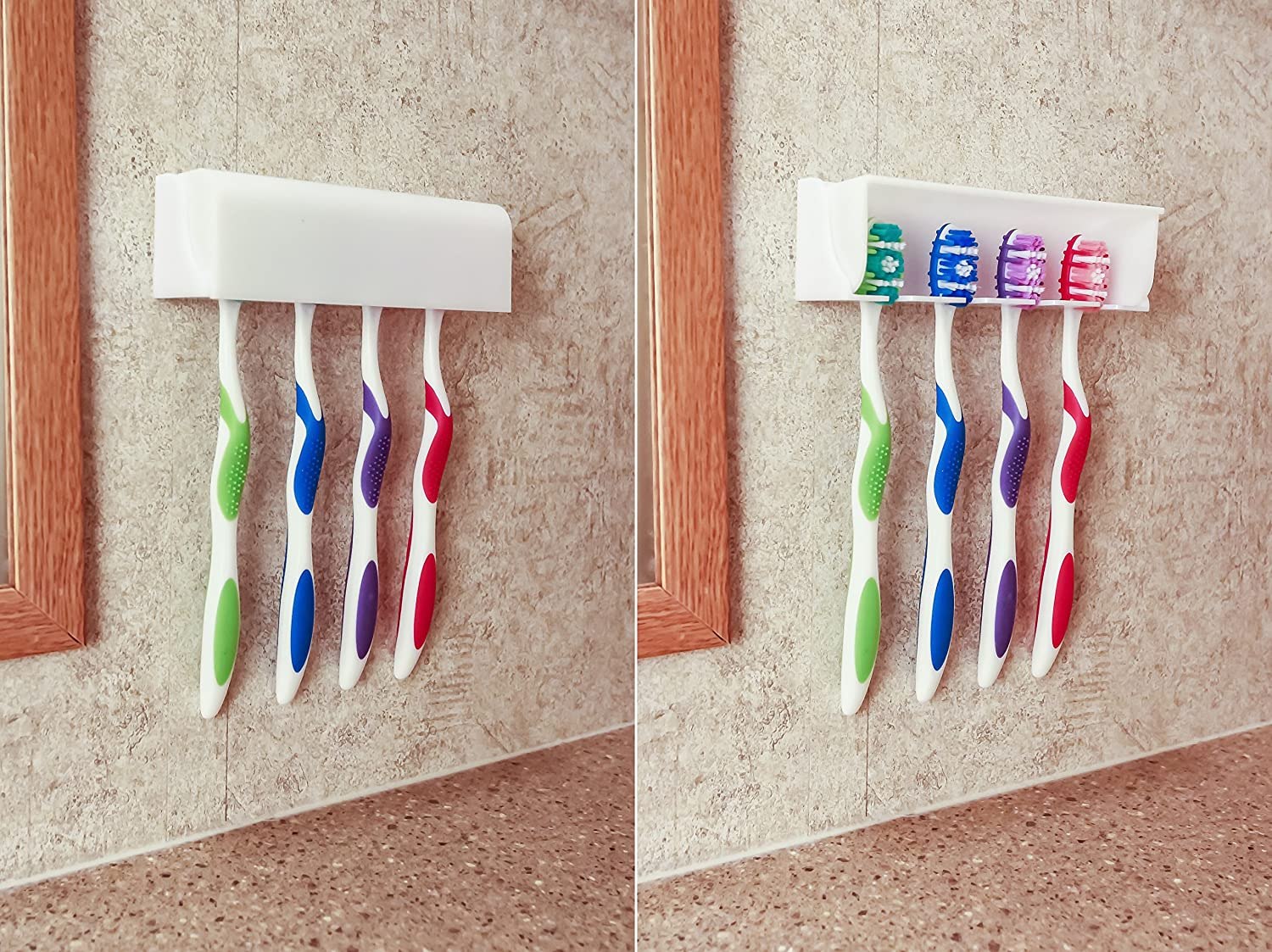 Camco Pop-A-Toothbrush Wall-Mounted Toothbrush Holder