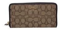Coach Women's Signature PVC Zip Around Wallet