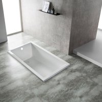 Eviva Teddy Drop-In Soaking Acrylic Bathtub
