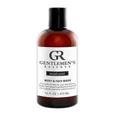 Gentlemen's Reserve Men's Woods Scent Organic Wash 2 in 1 Body Wash & Face Wash, 16 oz.