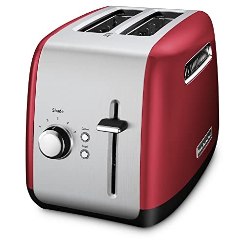 KitchenAid 2-Slice Red and Silver Toaster