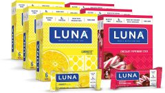 LUNA Bar Lemon Zest and Chocolate Peppermint Stick