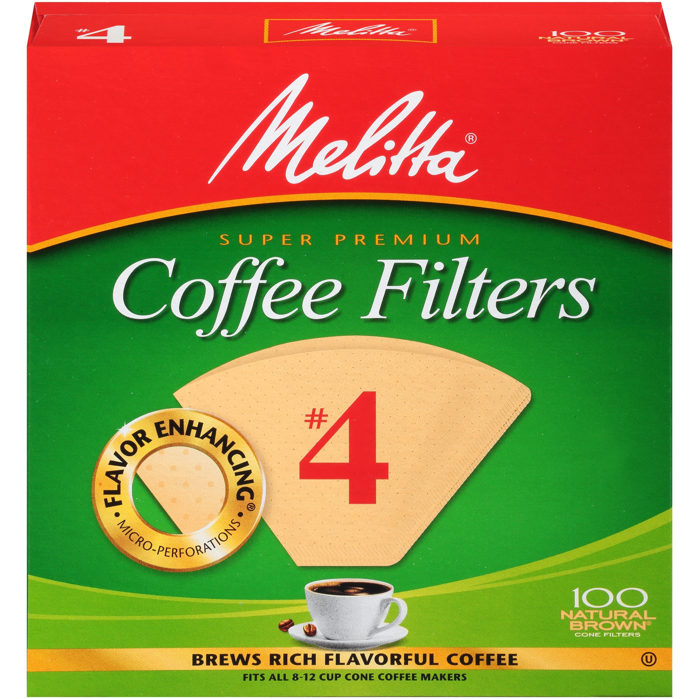 Melitta #4 Cone Coffee Filters