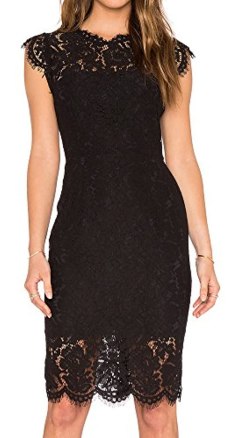 MEROKEETY Women’s Sleeveless Lace Floral Elegant Cocktail Dress