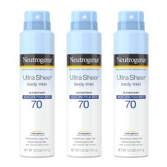 Neutrogena Ultra Sheer Body Mist Sunscreen Broad Spectrum SPF 70