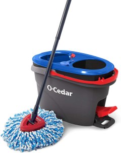 O-Cedar EasyWring RinseClean Microfiber Spin Mop & Bucket