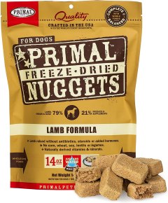 Primal Lamb Formula Nuggets Raw Freeze-Dried Dog Food