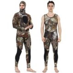 Realon Wetsuit 5mm Full Spearfishing Suit Camo Scuba Diving Suit