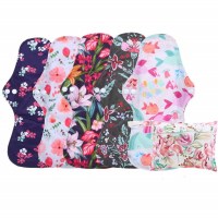 simfamily Waterproof Bamboo Charcoal Menstrual Pads
