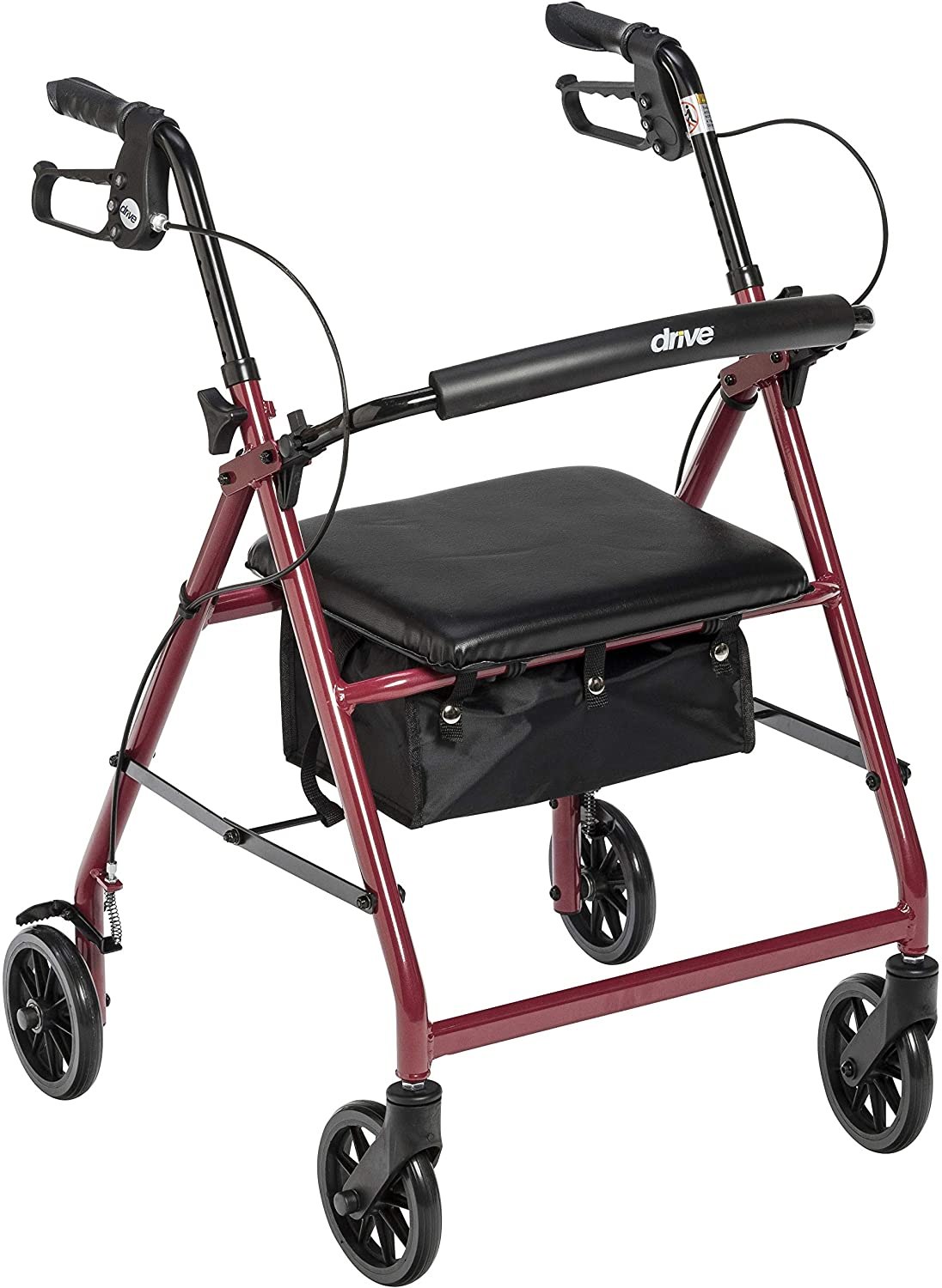 Drive Medical Aluminum Rollator Fold-Up Walker