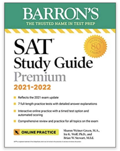 SAT Prep 2021-2022 with Practice Tests: Study Guide with Practice Exam  Questions for the Scholastic Aptitude Test (Paperback) 