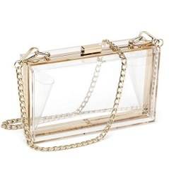 SharPlus Cute Clear Acrylic Box Clutch