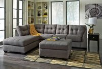 Flash Furniture Benchcraft Maier Charcoal Microfiber Sectional