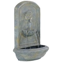 Sunnydaze Seaside Outdoor Wall Fountain