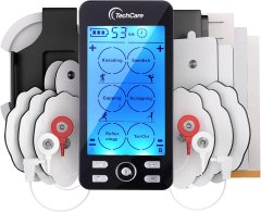 TechCare Massager Tens Unit Plus 24 Rechargeable Electronic Pulse Massager Machine